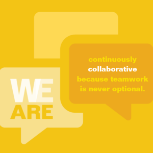 Telcor We Are continuously collaborative because teamwork is never optional.