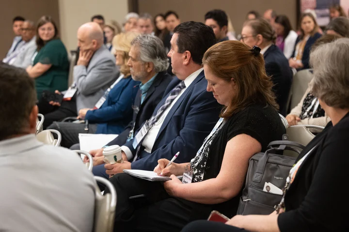 Executive War College attendees in a session